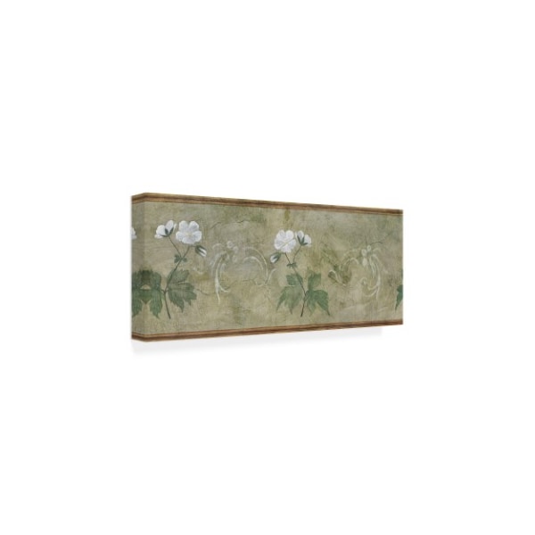 Pablo Esteban 'White Flower Horizontal' Canvas Art,14x32